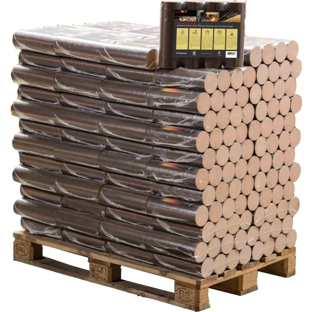 Pini-Kay Holzbriketts Premium 960kg 96 Buendel Heizwert 5,2 kWh