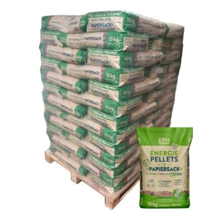 Eco Holzpellets ENplus A1 Heizwert 4,5 kWh Aschegehalt 0,7% 15kg
